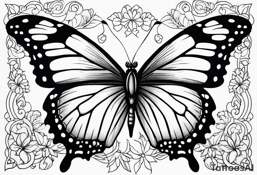 Common butterfly tattoo idea