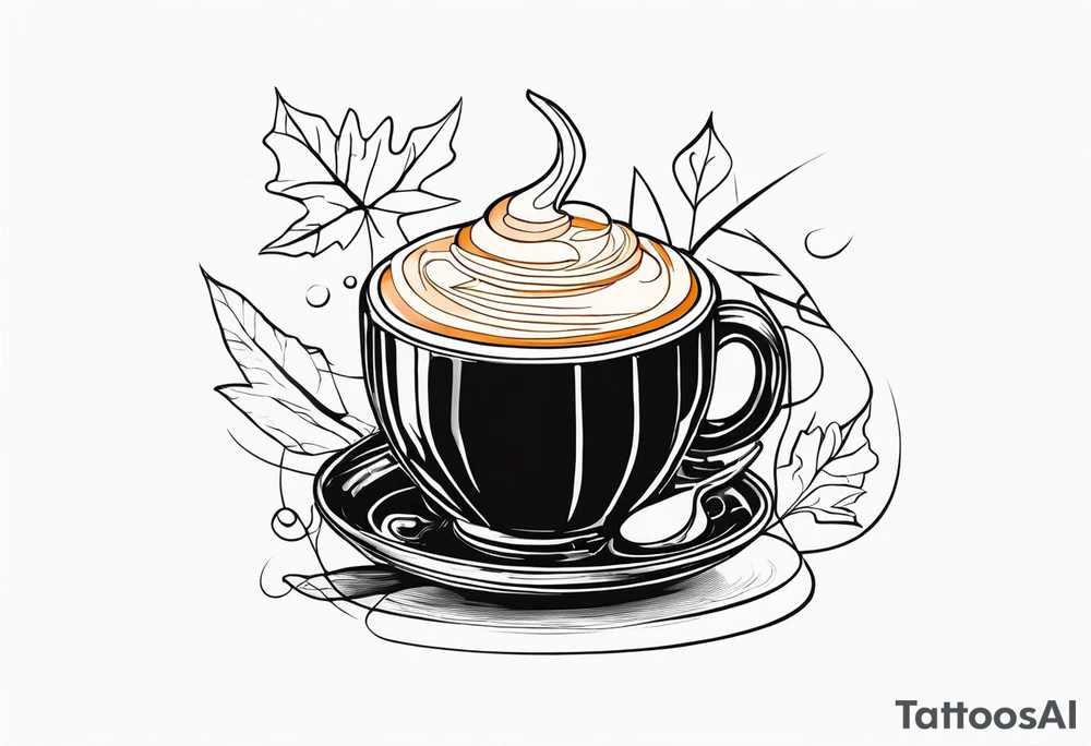 Pumpkin Spice Latte tattoo idea