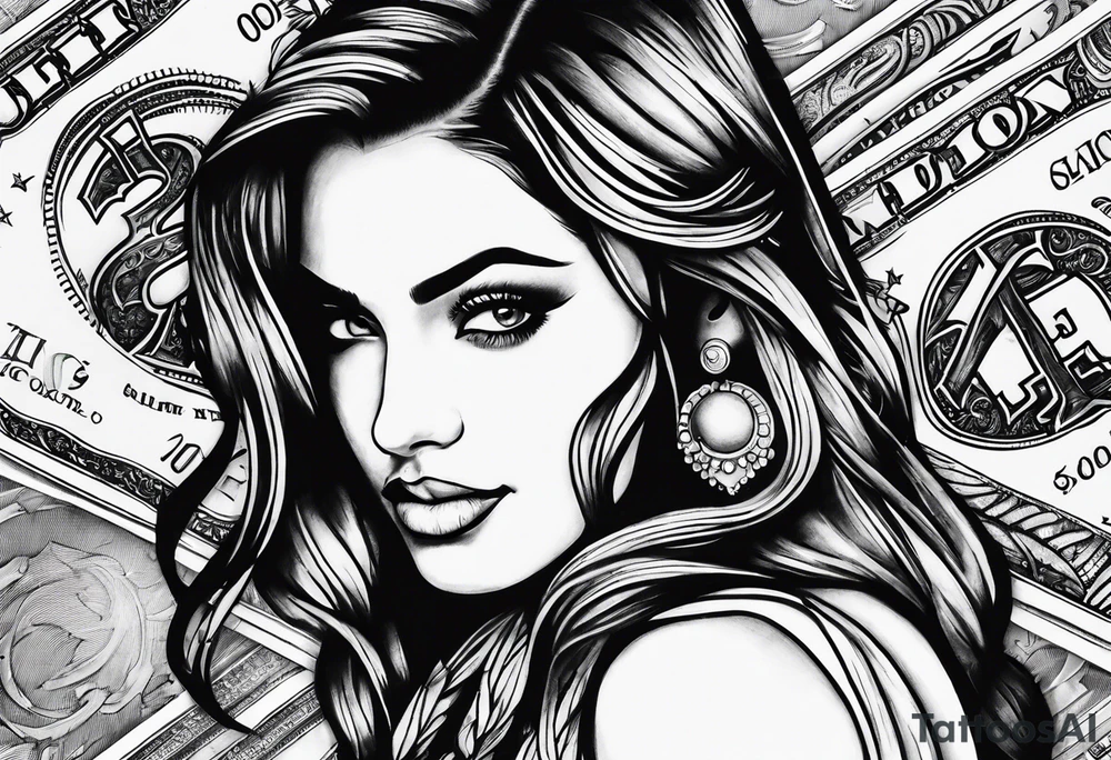money tattoo idea