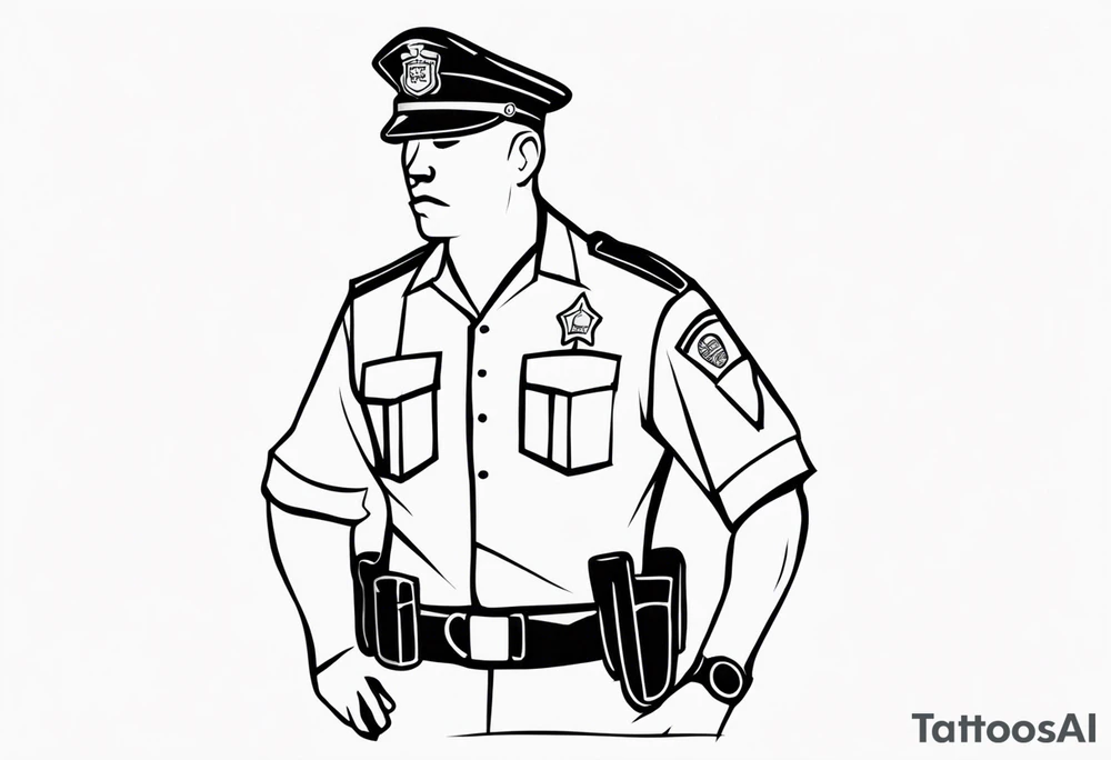 policeman tattoo idea
