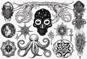 long tattoo for forearm on lovecraft them
add tentacle tattoo idea