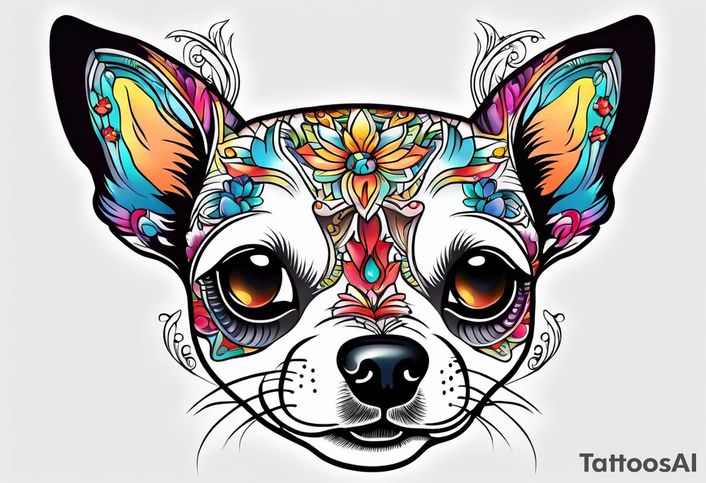 Funny chihuahua tattoo idea