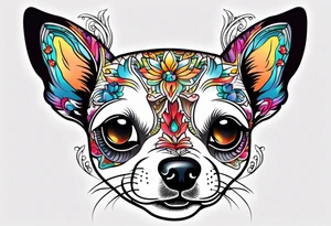 Funny chihuahua tattoo idea