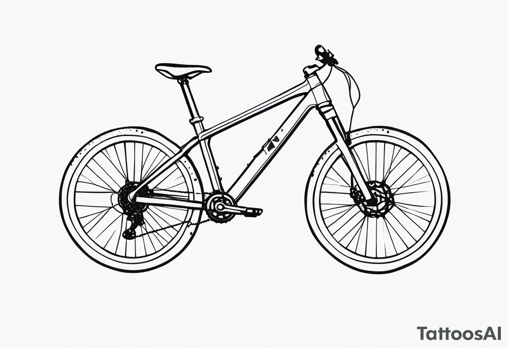 mountain bike tattoo idea