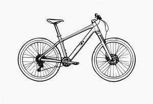 mountain bike tattoo idea