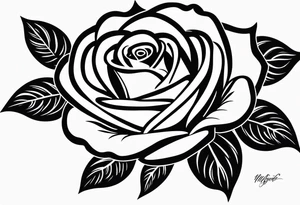Thin long Rose elegant spine tattoo tattoo idea