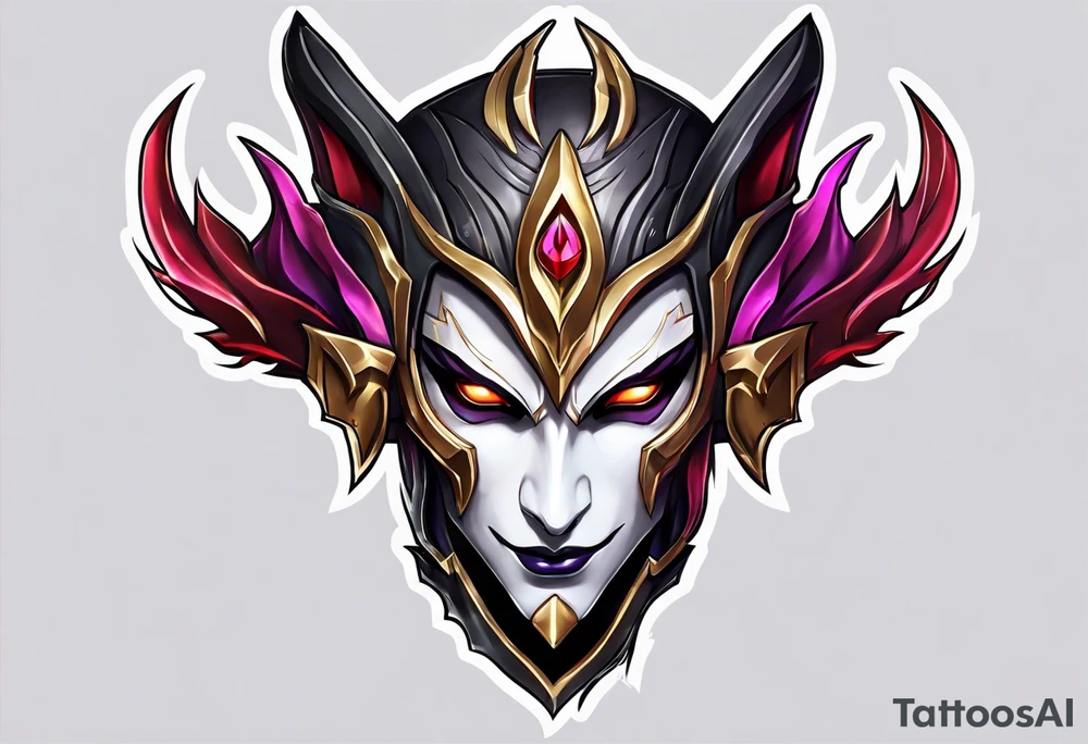 jhin for league of legends game tattoo idea