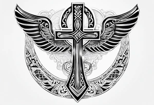 ankh, maori tattoo idea