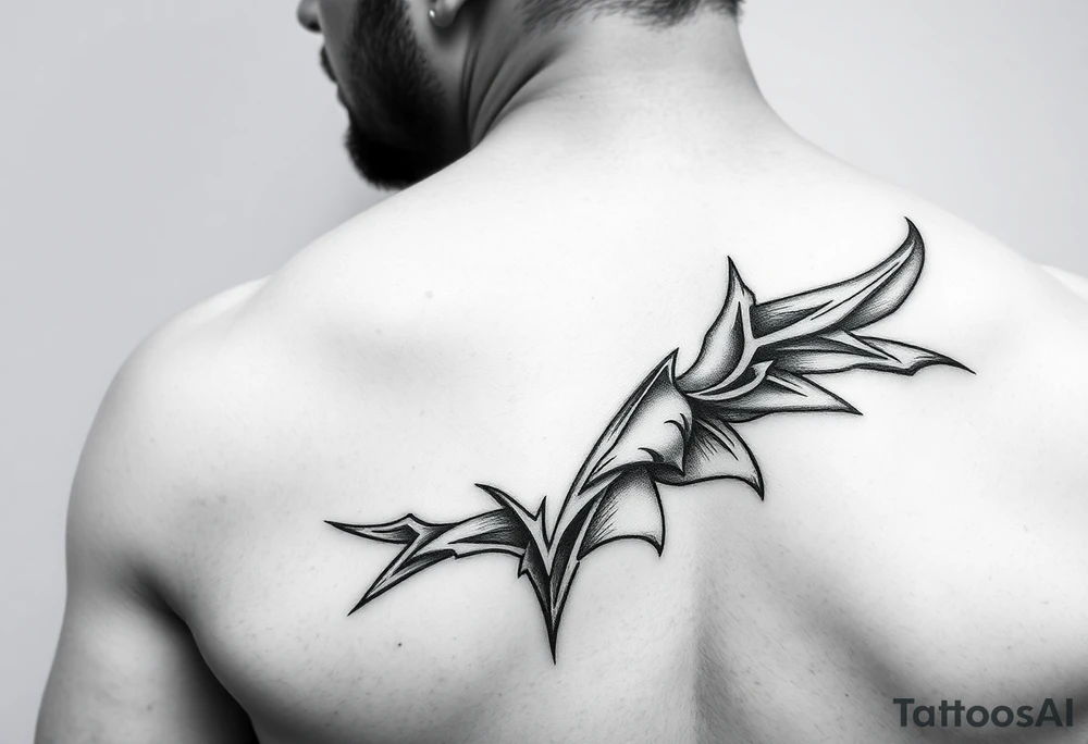 Leather man tattoo idea