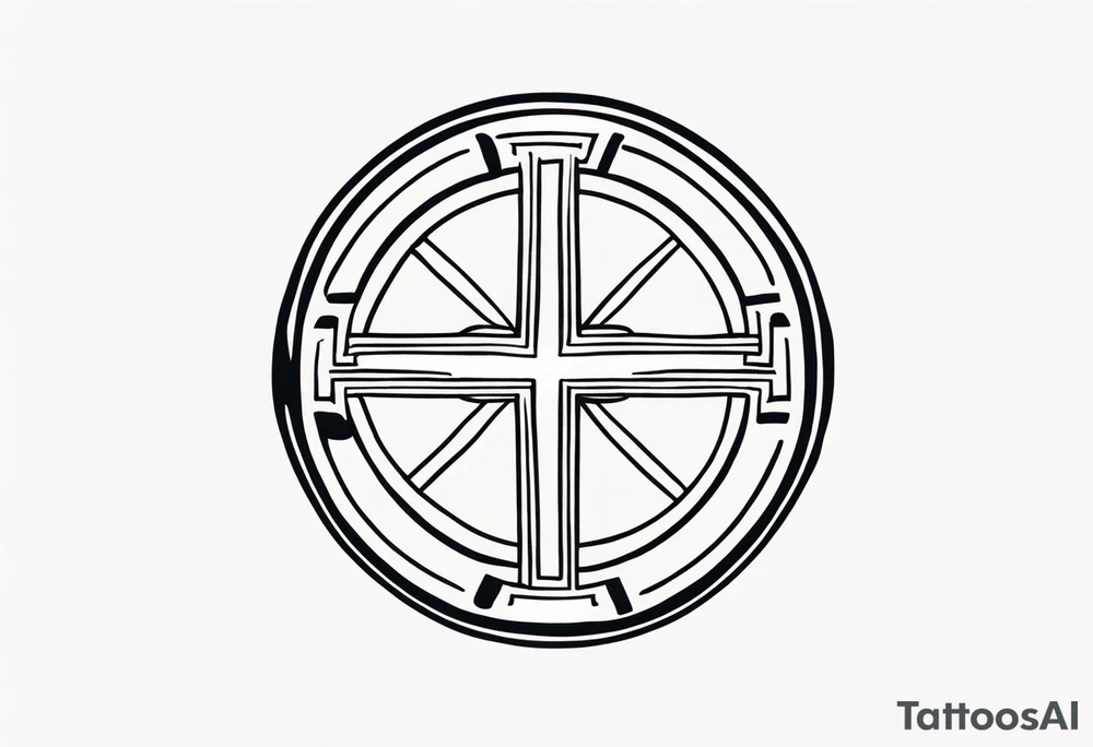 Greek symbol of strength tattoo tattoo idea