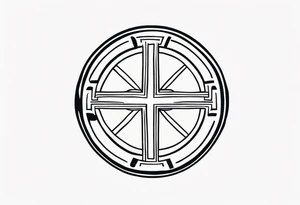 Greek symbol of strength tattoo tattoo idea