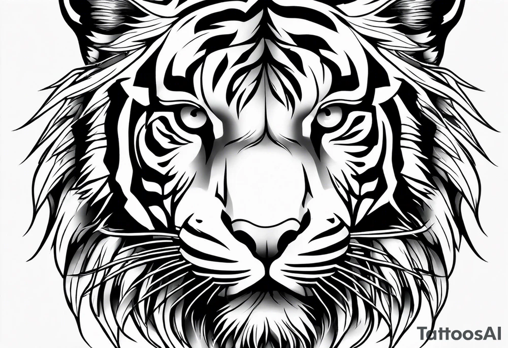 safari tiger forearm and rose hand tattoo tattoo idea