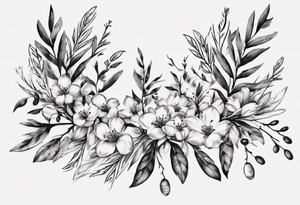 I want this quote near my rib cage with olives and olive branches designed into or around it:
لكَ شيءٌ في هذا العَالَم..فَقُم! tattoo idea