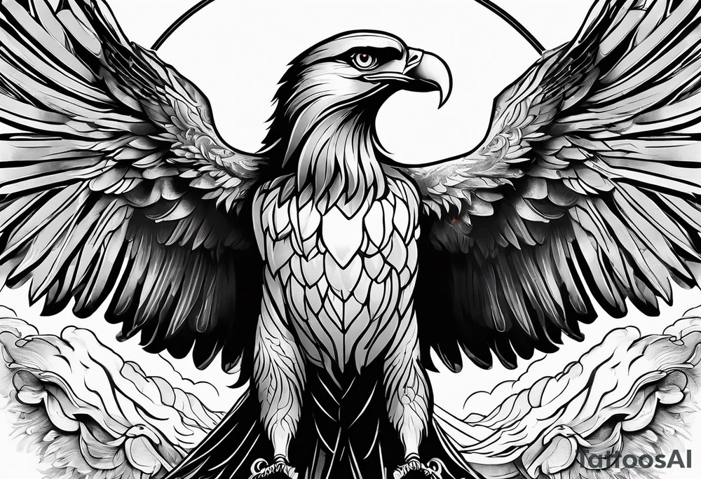 Jesus, the Holy Spirit, God and I as an eagle. All in one. tattoo idea