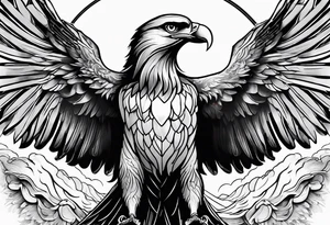 Jesus, the Holy Spirit, God and I as an eagle. All in one. tattoo idea