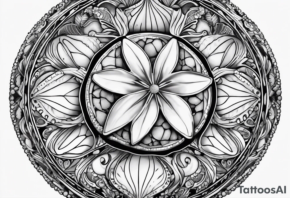 sand dollar tattoo idea