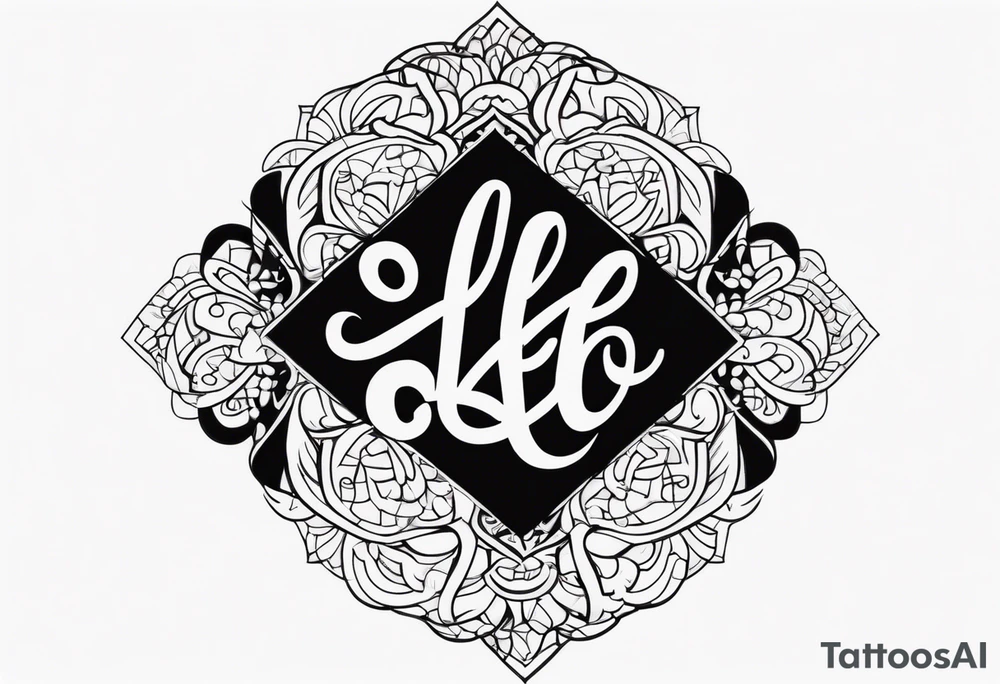Curly font with the name Lee tattoo idea