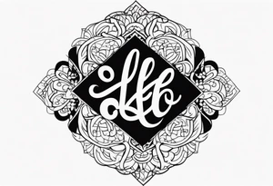 Curly font with the name Lee tattoo idea