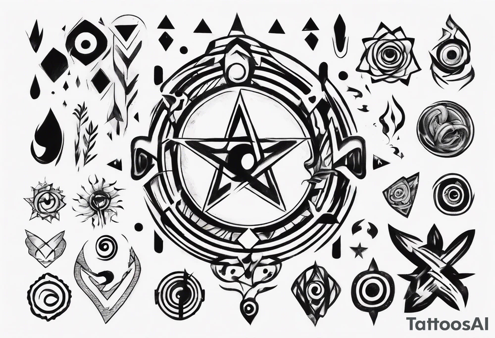 Symbol to remind being average tattoo idea