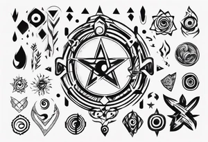 Symbol to remind being average tattoo idea