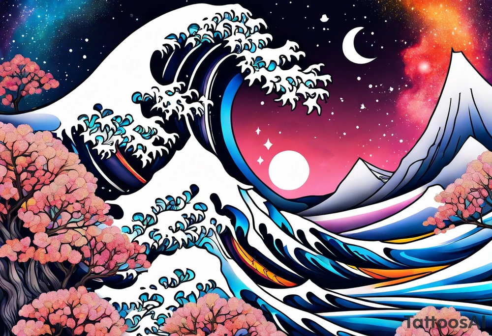 Galaxy tattoo idea