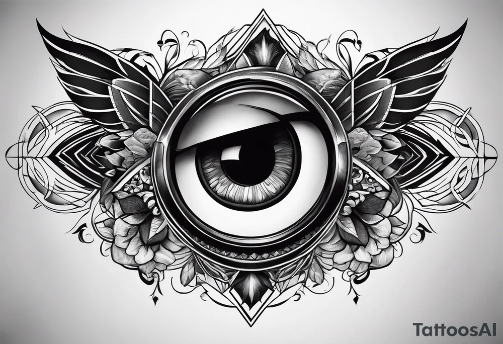 illusione ottica tattoo idea