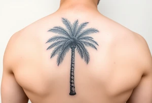 palm tree, arm sleeve tattoo idea