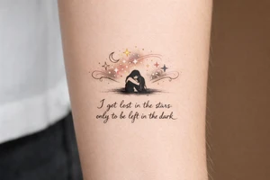 I got lost in the starrs only to be left in the dark tattoo idea