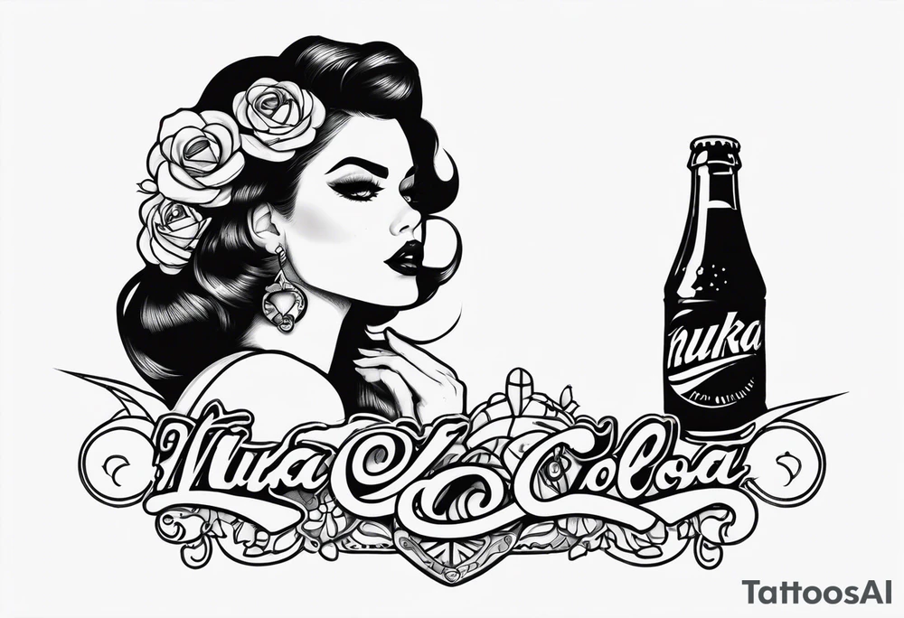 Nuka cola girl tattoo idea