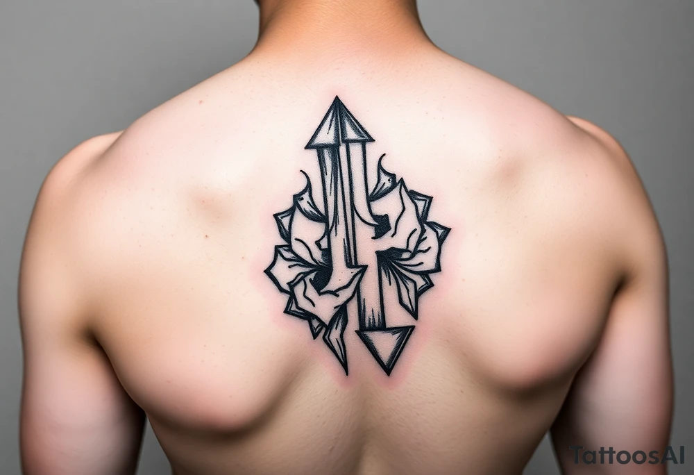 symbol of up and down together tattoo idea