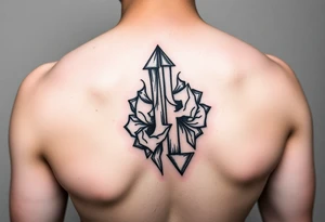 symbol of up and down together tattoo idea