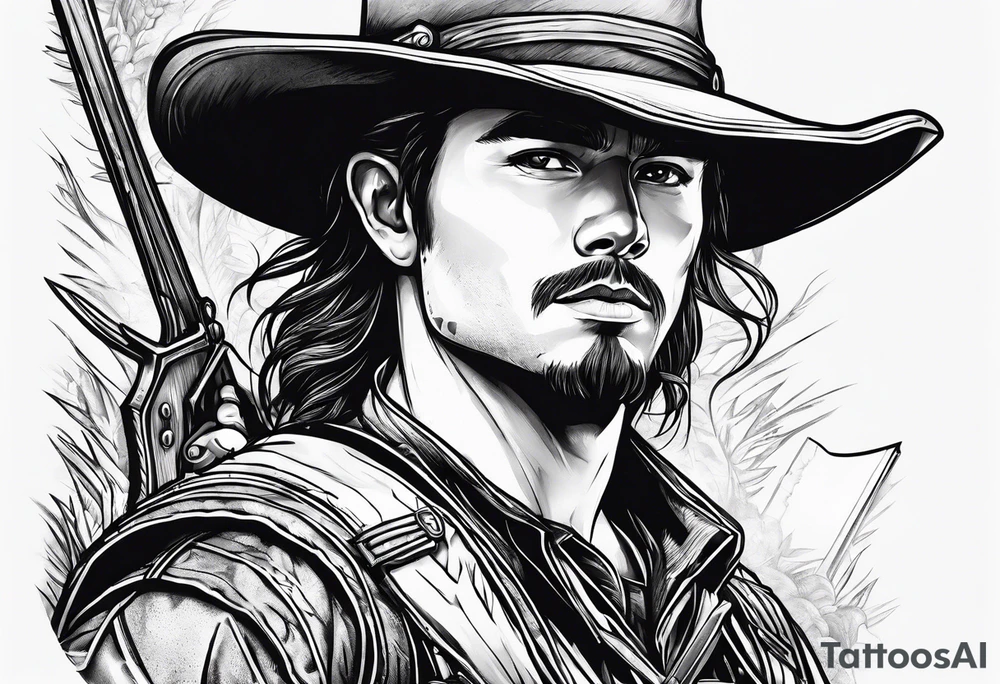 ranger coming out of a book tattoo idea