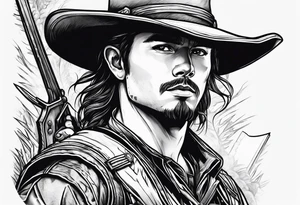 ranger coming out of a book tattoo idea