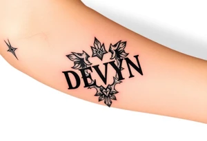 My name DEVYN Kaleb Gans tattoo idea
