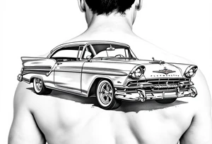 1956 Plymouth Belvedere tattoo idea