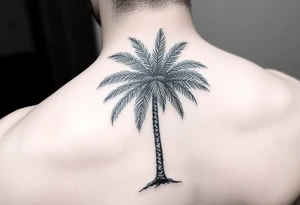 palm tree tattoo tattoo idea