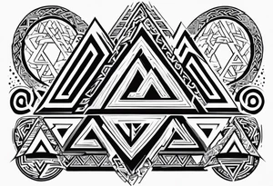 Valhalla word 
valknut tattoo idea