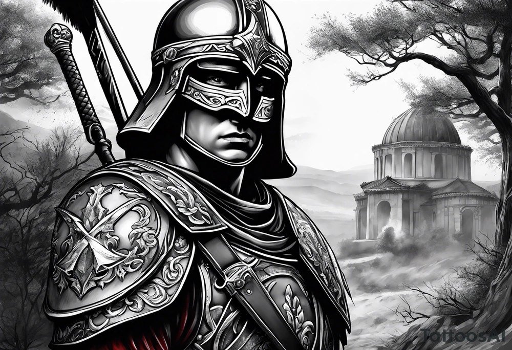Battlefield soldier roman death tattoo idea