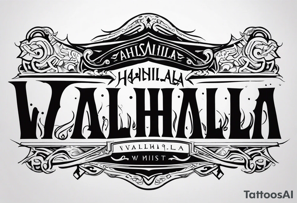 Valhalla mist tattoo idea
