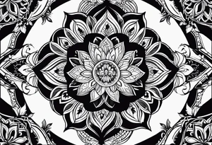 Mandala simple tattoo idea