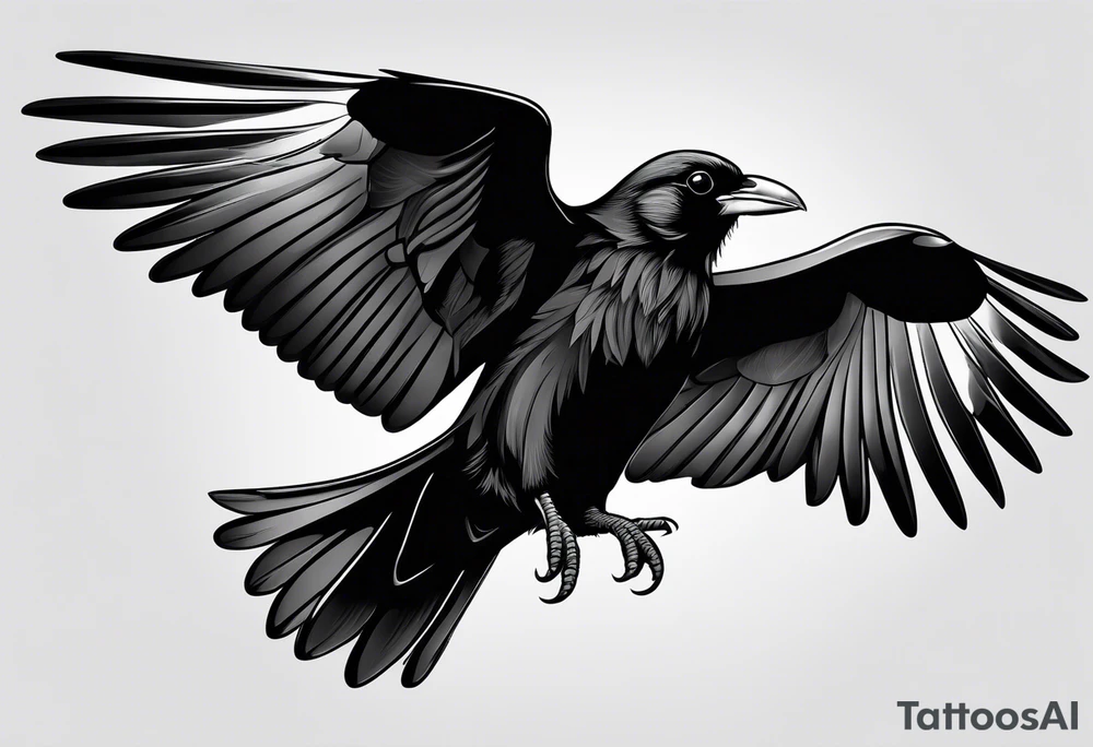 alpine chough tattoo idea