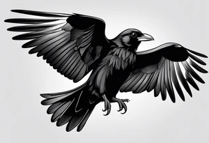 alpine chough tattoo idea