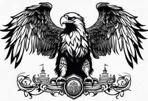 eagle king tattoo idea