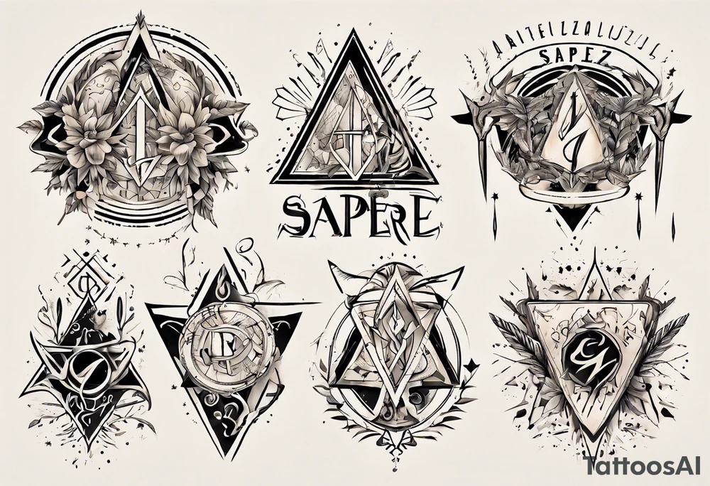Schriftzug "sapere aude" tattoo idea