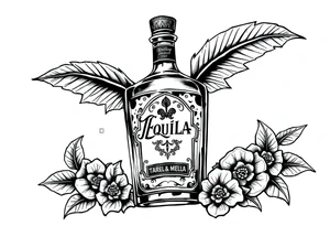 tequila, mexican tattoo idea