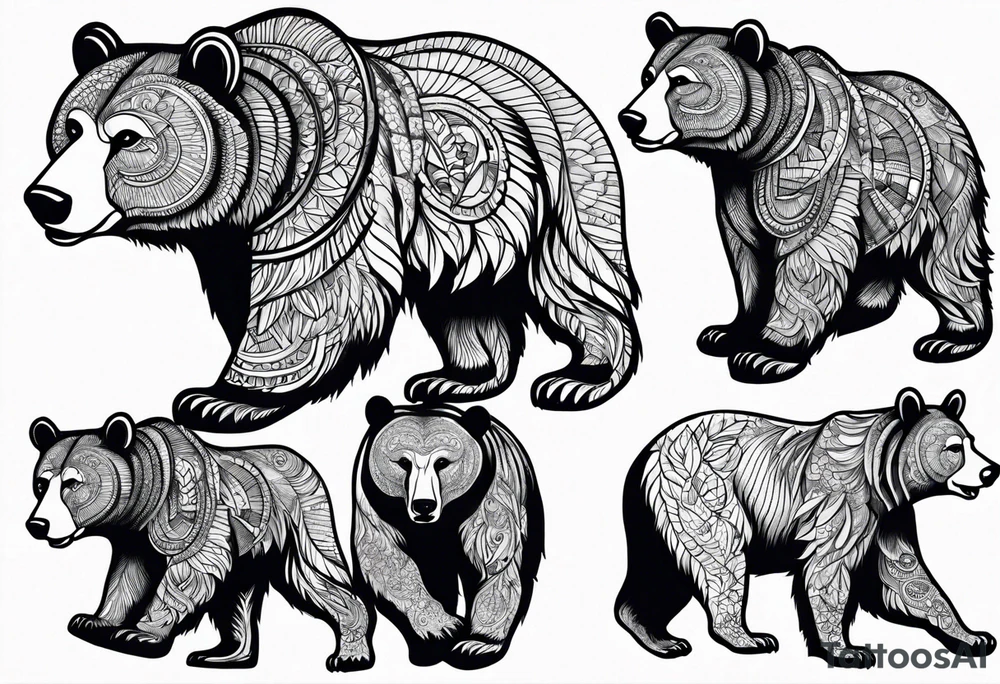 Dancing bear tattoo idea
