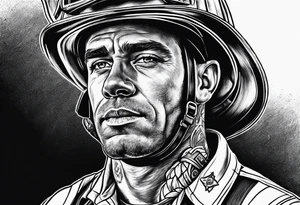 Dead firefighter tattoo idea