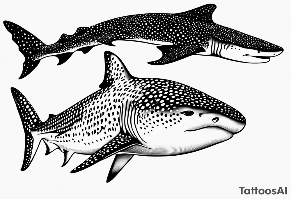 whaleshark, simple tattoo idea