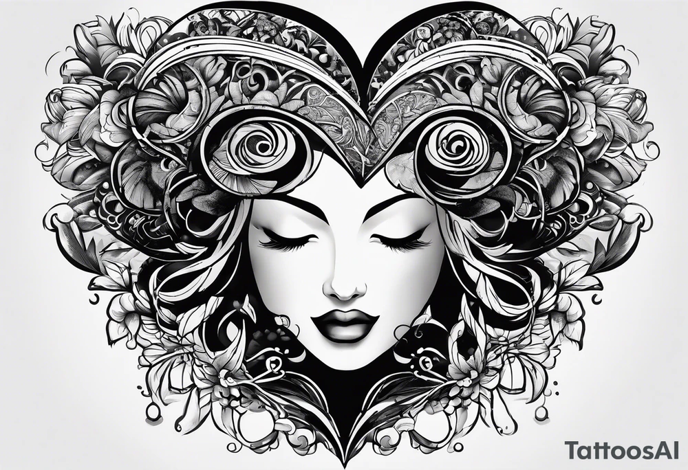 Brain, heart, love, heart break makes you strong, worth it, pain makes you stronger, strength, plane, travel tattoo idea