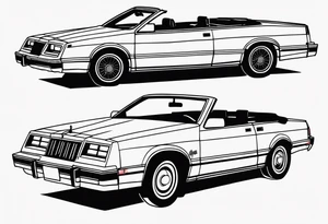 1984 Chrysler lebaron convertible tattoo idea